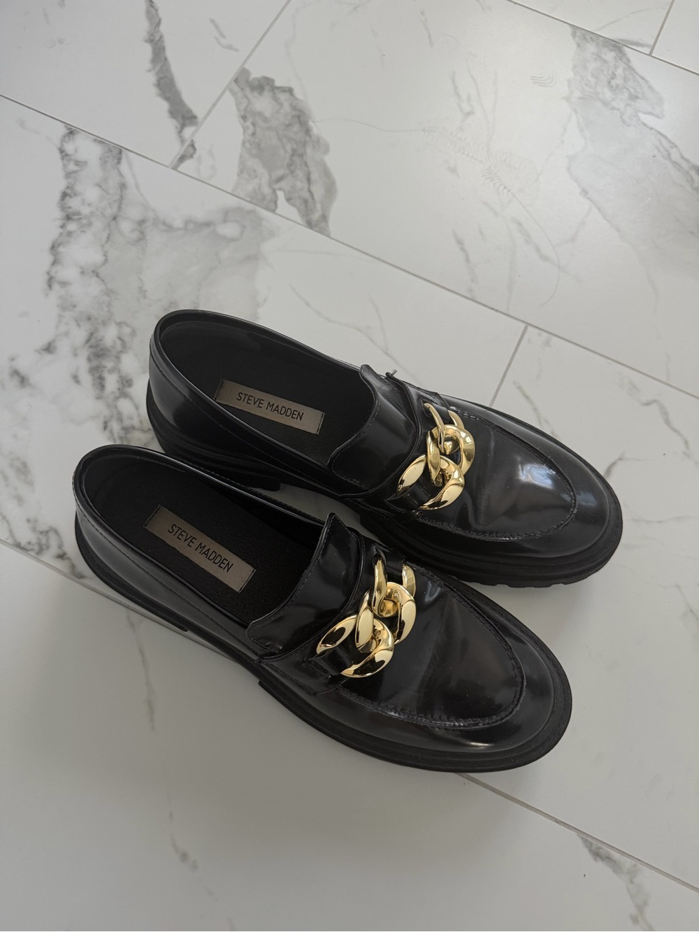 Steve Madden SIZE 11 W Chain Loafers